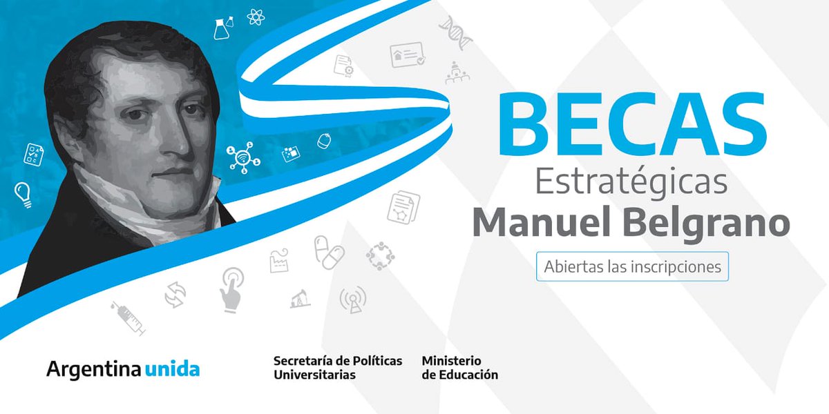 Flyer Becas Estratégicas Manuel Belgrano