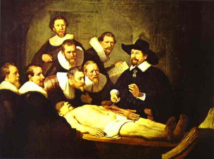 ​IMAGEN: La lección de anatomía del Dr. Nicolaes Tulp (Rembrandt, 1632).