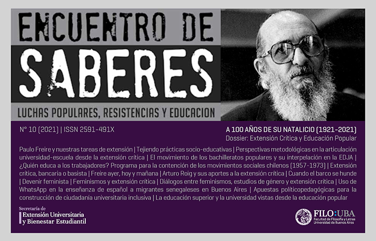 Portada de la Edición Número 10 de la Revista Encuentro de Saberes.