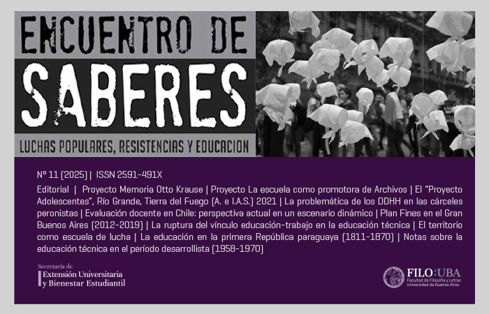 Portada de la Edición Número 11 de la Revista Encuentro de Saberes.